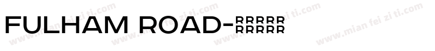 fulham road字体转换